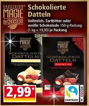 Schokolierte Datteln