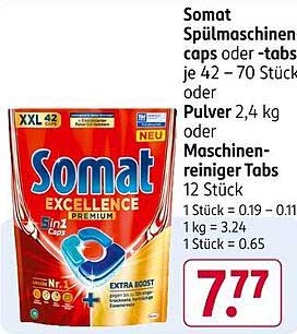 Somat Spülmaschinen caps oder -tabs