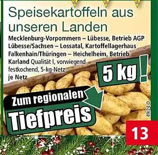 Speisekartoffeln aus unseren Landen