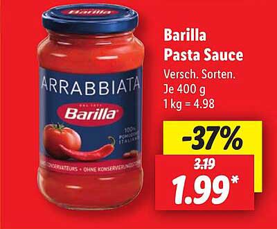 Barilla Pasta Sauce