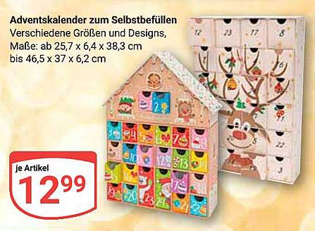 Adventskalender zum Selbstbefüllen