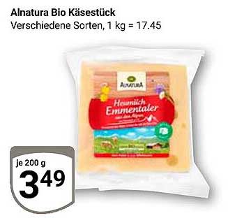 Alnatura Bio Käsestück