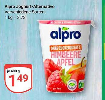 Alpro Jogurt-Alternative Himbeere Apfel