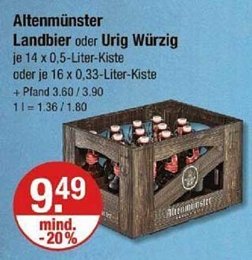 Altenmünster Landbier oder Urig Würzig