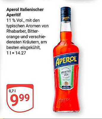 Aperol Italienischer Aperitif