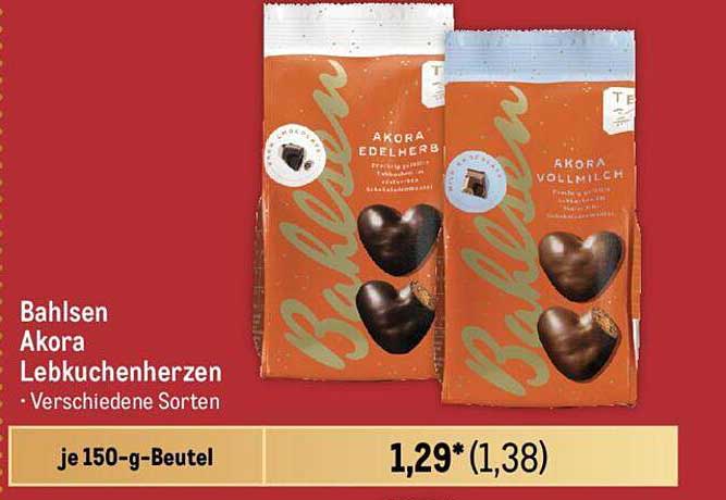 Bahlsen Akora Lebkuchenherzen