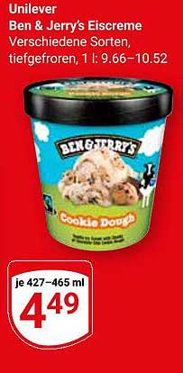 Ben & Jerry's Eiscreme Cookie Dough