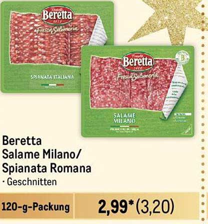 Beretta Salame Milano/Spianata Romana