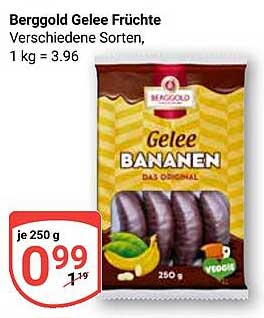 Berggold Gelee Bananen