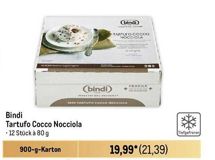 Bindi Tartufu Cocco Nocciola