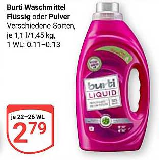 Burti Waschmittel