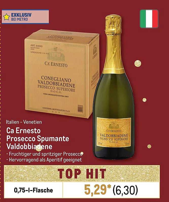 Ca Ernesto Prosecco Spumante Valdobbiadene