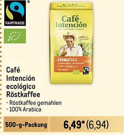 Café Intención ökologischer Röstkaffee