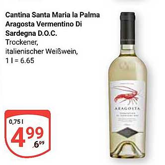 Cantina Santa Maria la Palma Aragosta Vermentino Di Sardegna D.O.C.