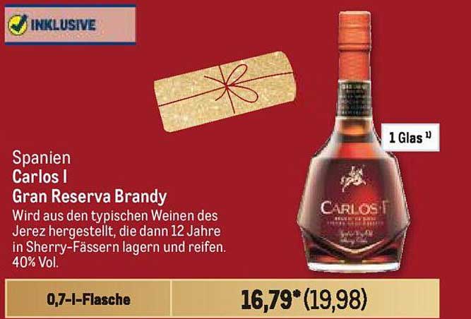 Carlos I Gran Reserva Brandy