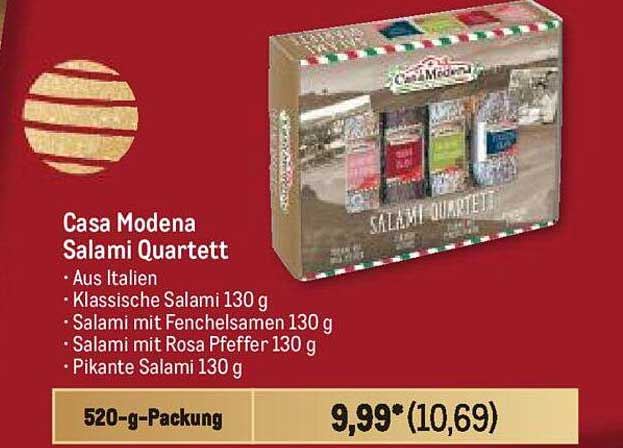 Casa Modena Salami Quartett