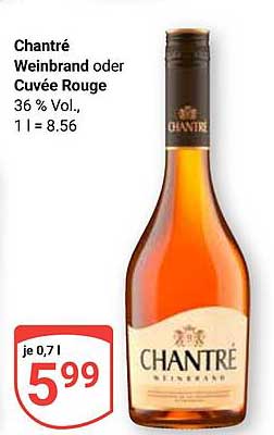 Chantré Weinbrand oder Cuvée Rouge