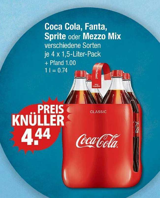 Coca Cola, Fanta, Sprite oder Mezzo Mix