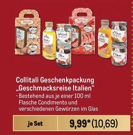 Collitali Geschenkpackung „Geschmacksreise Italien“