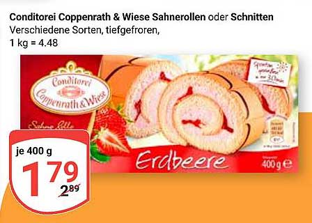 Conditorei Coppenrath & Wiese Sahnerollen Erdbeere