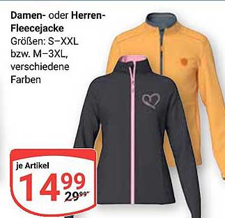 Damen- oder Herren-Fleecejacke