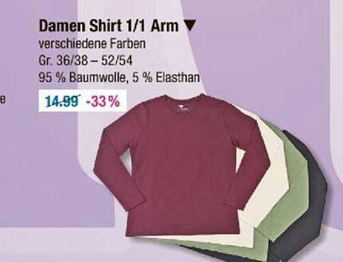 Damen Shirt 1/1 Arm