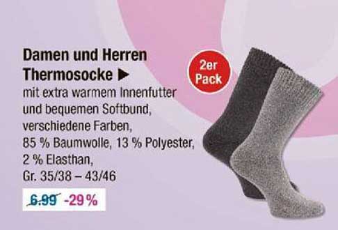 Damen und Herren Thermosocke