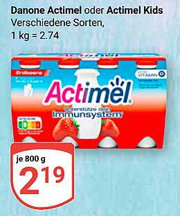 Danone Actimel oder Actimel Kids