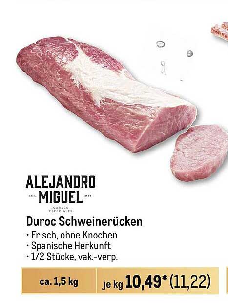 Duroc Schweinerücken