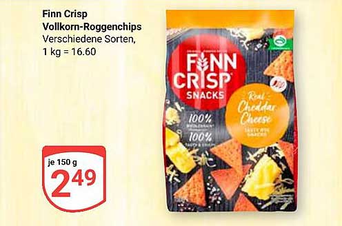 Finn Crisp Vollkorn-Roggenchips