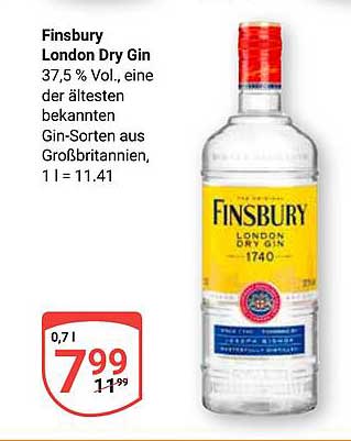 Finsbury London Dry Gin