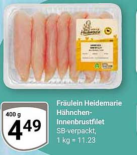 Fräulein Heidemarie Hähnchen-Innenbrustfilet