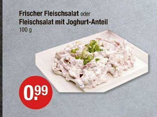 Frischer Fleischsalat oder Fleischsalat mit Joghurt-Anteil