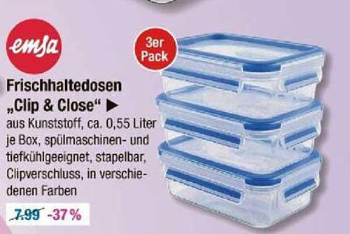 Frischhaltedosen „Clip & Close“