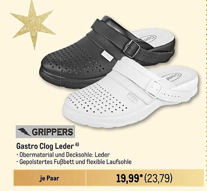 Gastro Clog Leder