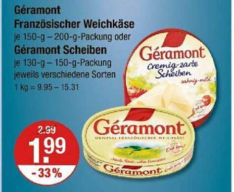 Géramont Französischer Weichkäse