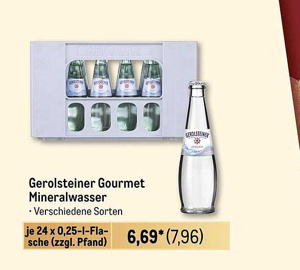 Gerolsteiner Gourmet Mineralwasser