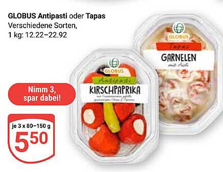 GLOBUS Antipasti oder Tapas