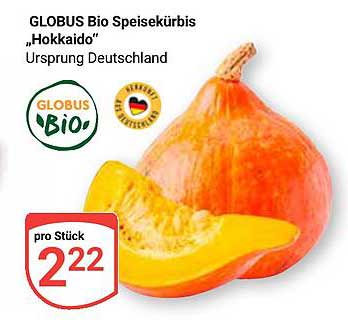 GLOBUS Bio Speisekürbis „Hokkaido“