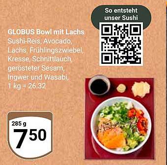 GLOBUS Bowl mit Lachs