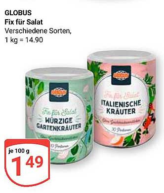 Globus Fix für Salat