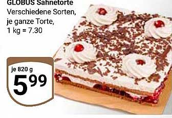 GLOBUS Sahnetorte