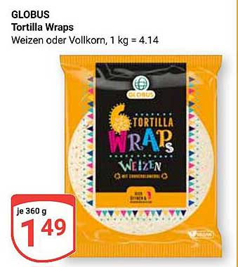 GLOBUS Tortilla Wraps