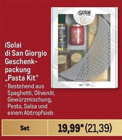 iSolai di San Giorgio Geschenkpackung „Pasta Kit“