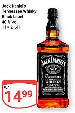 Jack Daniel's Tennessee Whisky Black Label