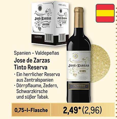 Jose de Zarzas Tinto Reserva