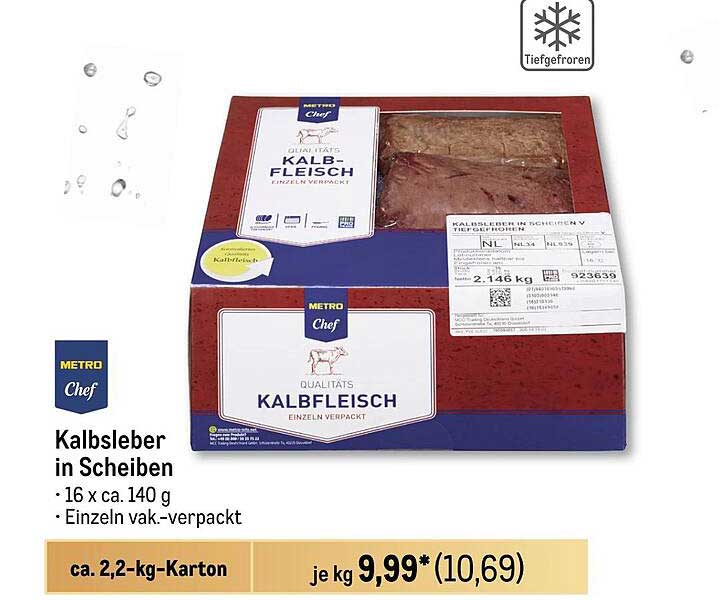 Kalbsleber in Scheiben