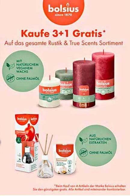 Kaufe 3+1 Gratis* Auf das gesamte Rustik & True Scents Sortiment