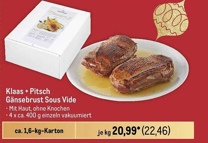 Klaas + Pitsch Gänsebrust Sous Vide