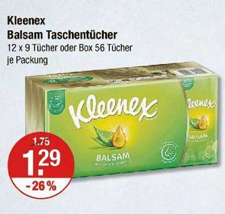 Kleenex Balsam Taschentücher